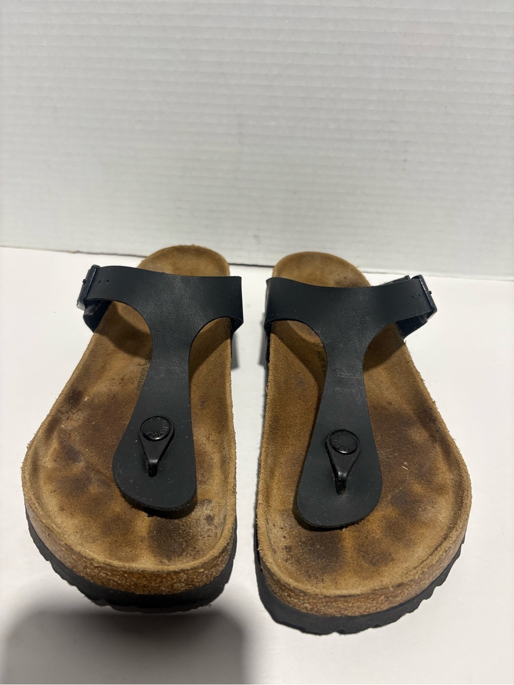 Birkenstock Black T-Strap Toe-Post Sandals